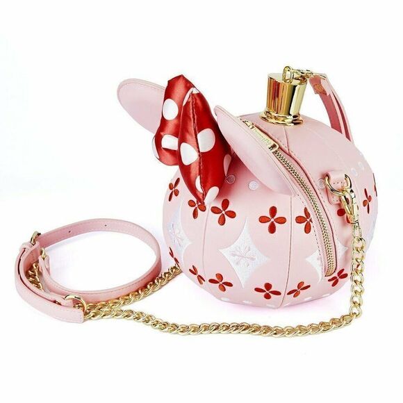 LOUNGEFLY DISNEY STITCH SHOPPE MINNIE MOUSE ORNAMENT CROSSBODY BAG - Picture 4 of 5
